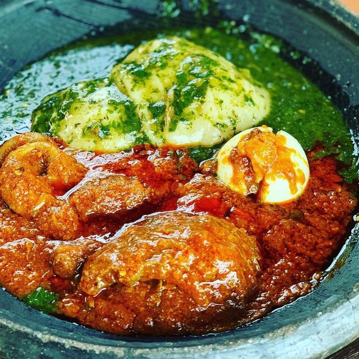 Delicious Ghanaian dish at 7Star Restaurant